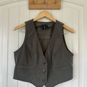 Sincerely Jules Gray Corduroy  Women's Vest